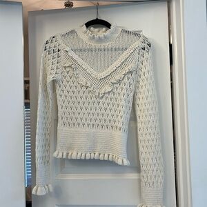 Zara crochet sweater size Small